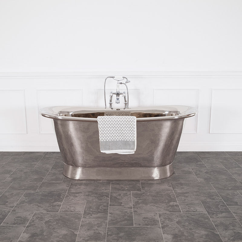 Hurlingham Allingham Double Ended Nickel French Style Bathtub (1 size, Nickel) - Brand New Bathrooms
