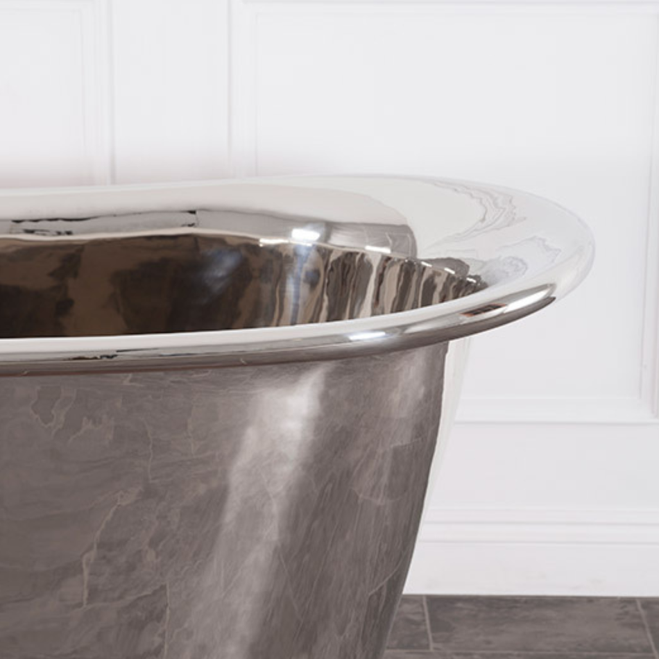 Hurlingham Allingham Double Ended Nickel French Style Bathtub (1 size, Nickel) Various Finishes Available