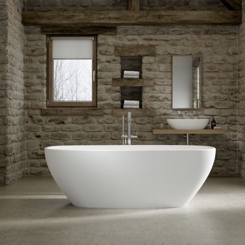Royce Morgan Amazon Freestanding Stone Bathtub - Brand New Bathrooms