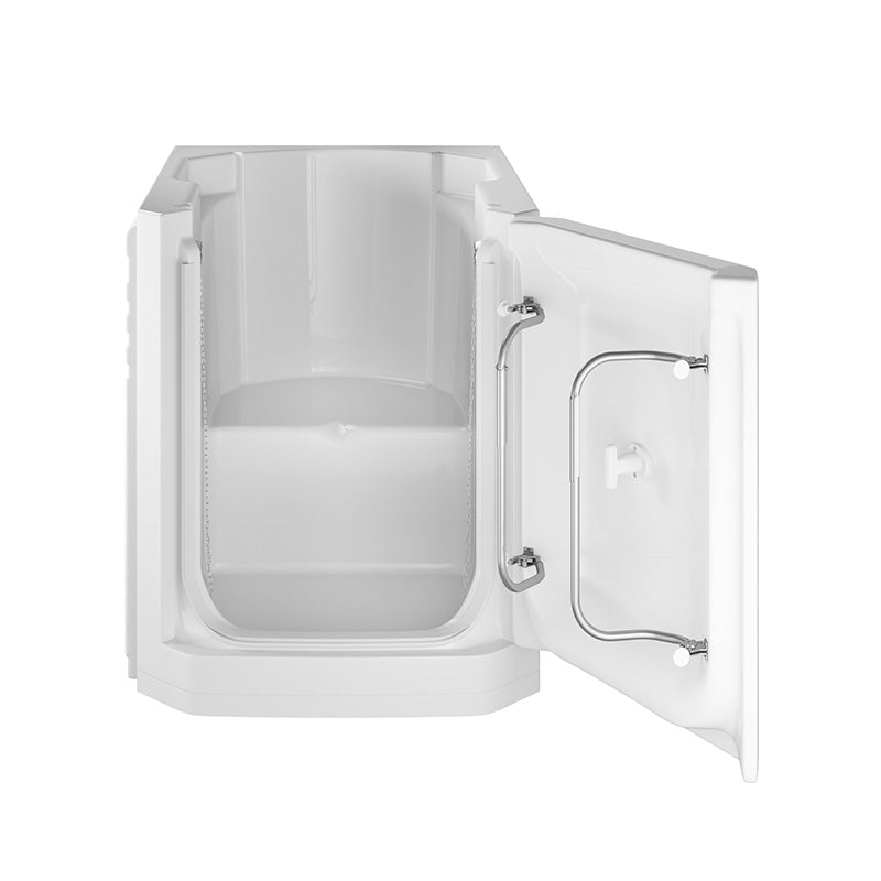 Mantaleda Ambiance Deep Soak Walk-in Bathtub (1 size, 2 styles, White) - Brand New Bathrooms