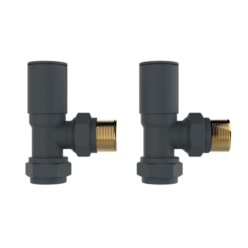 Senator Premium Angled Radiator Valve (1 size, 4 colours) - Brand New Bathrooms
