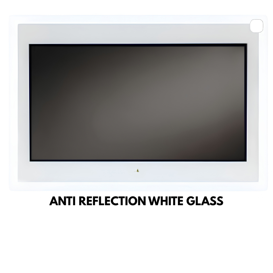 Aquavision 4K Pinnacle Silhouette Bathroom TV (6 sizes, 5 choices of glass finish)