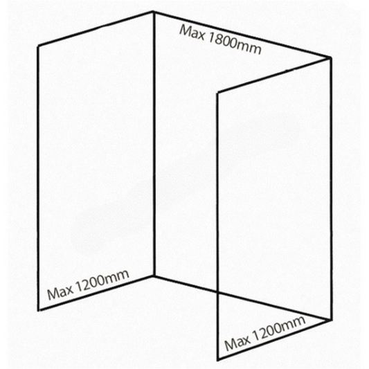 Bushboard Nuance Recess Pack E1 (for Shower Enclosures up to 1800mm) Arctic Gloss - Brand New Bathrooms