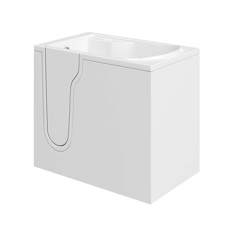 Mantaleda Athena Deep Soak Mini Walk-In Bathtub & Integrated Seat (1 size, 2 styles, White) - Brand New Bathrooms