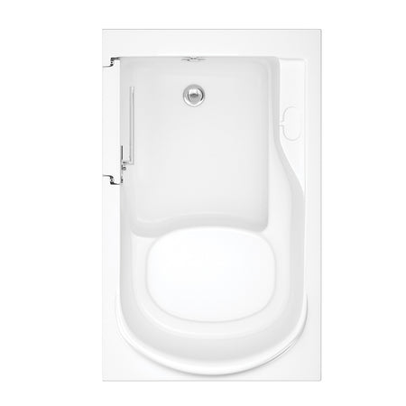 Mantaleda Athena Deep Soak Mini Walk-In Bathtub & Integrated Seat (1 size, 2 styles, White) - Brand New Bathrooms