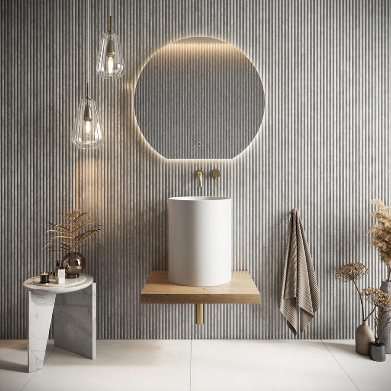 Scudo Shelph Countertop Tall Ceramic Basin (3 Colours) - Brand New Bathrooms
