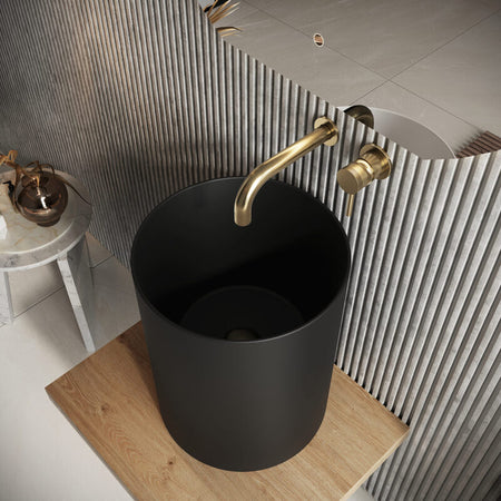 Scudo Shelph Countertop Tall Ceramic Basin (3 Colours) - Brand New Bathrooms