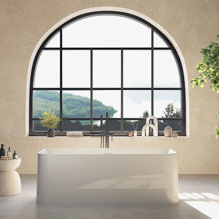 Scudo Choices Freestanding Acrylic Bathtub (1 size, Gloss White) - Brand New Bathrooms
