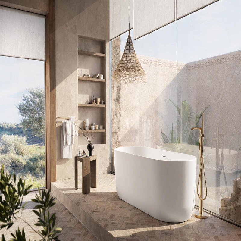 Scudo Eden Oval Bathtub (1 size, 4 colours) - Brand New Bathrooms