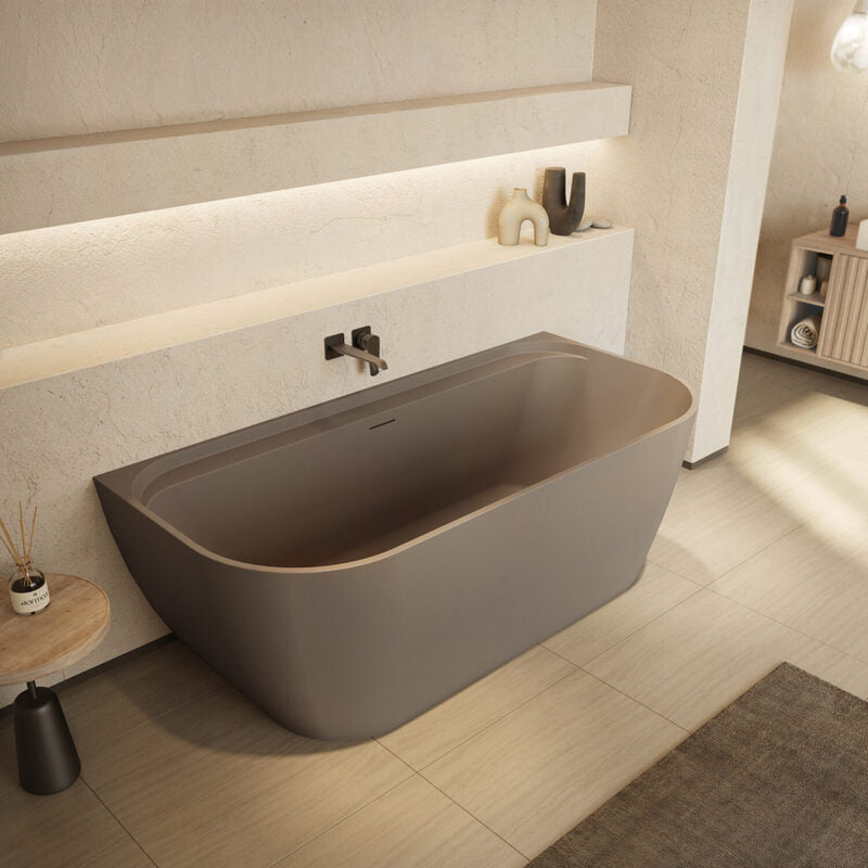 Scudo Bay Back to Wall Bathtub (1 size, 4 colours) - Brand New Bathrooms