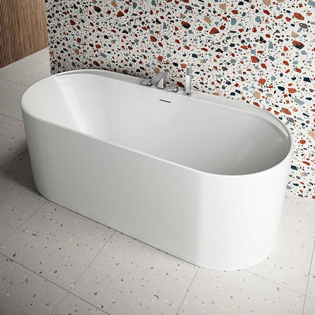 Scudo Tutto Freestanding Acrylic Bathtub (1 size, White) - Brand New Bathrooms