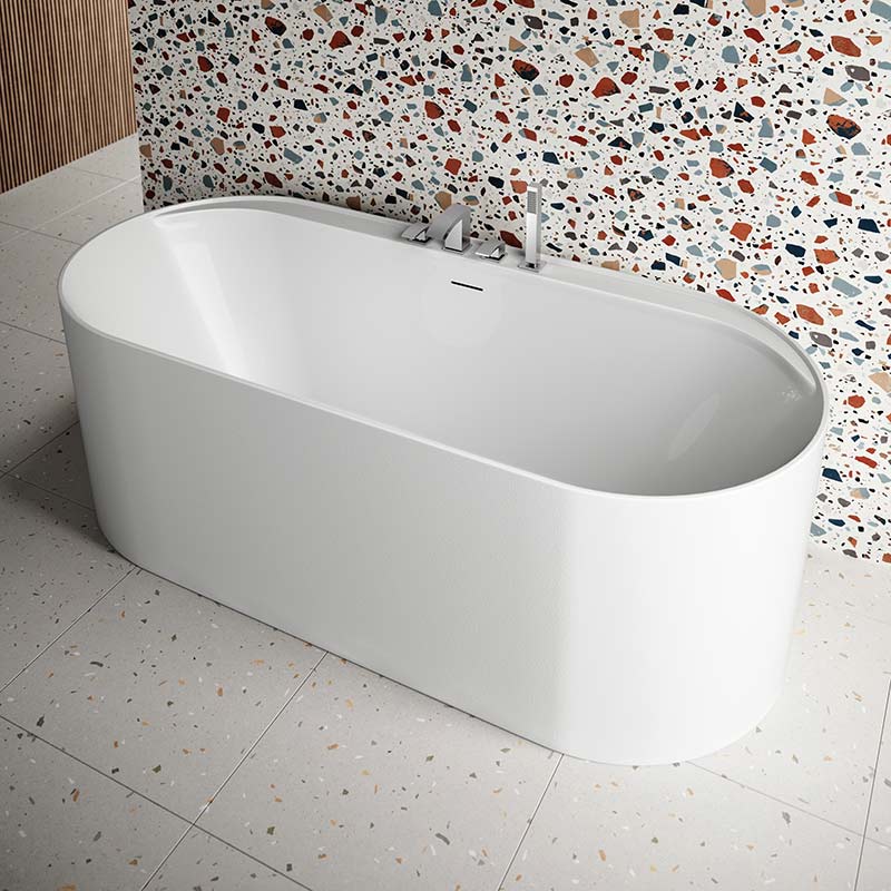 Scudo Tutto Freestanding Acrylic Bathtub (1 size, White) - Brand New Bathrooms