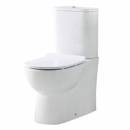 Scudo Belini Rimless Closed Back Pan (White) - Brand New Bathroom