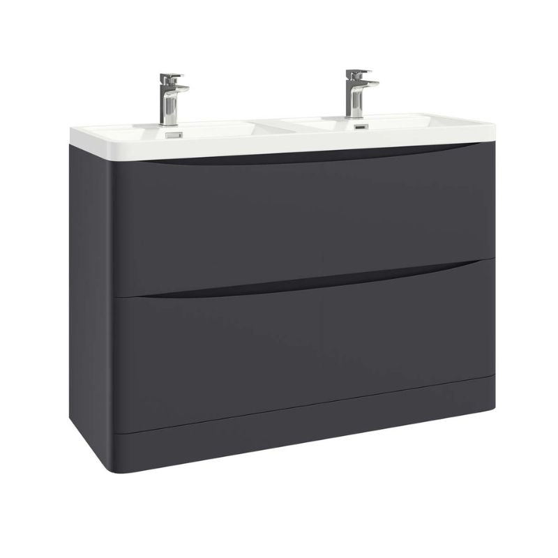 Scudo Bella Floor Mounted Basin Cabinet (4 sizes, 2 colours) - Brand New Bathrooms