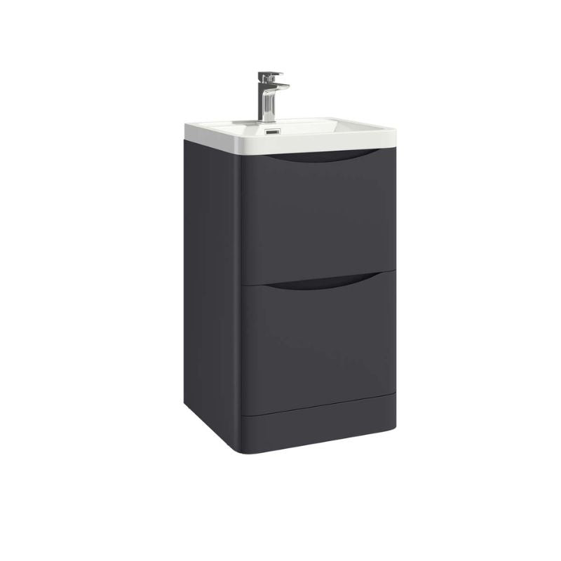 Scudo Bella Floor Mounted Basin Cabinet (4 sizes, 2 colours) - Brand New Bathrooms