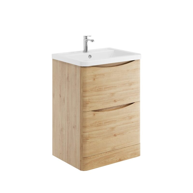 Scudo Bella Floor Mounted Basin Cabinet (4 sizes, 3 colours) - Brand New Bathrooms