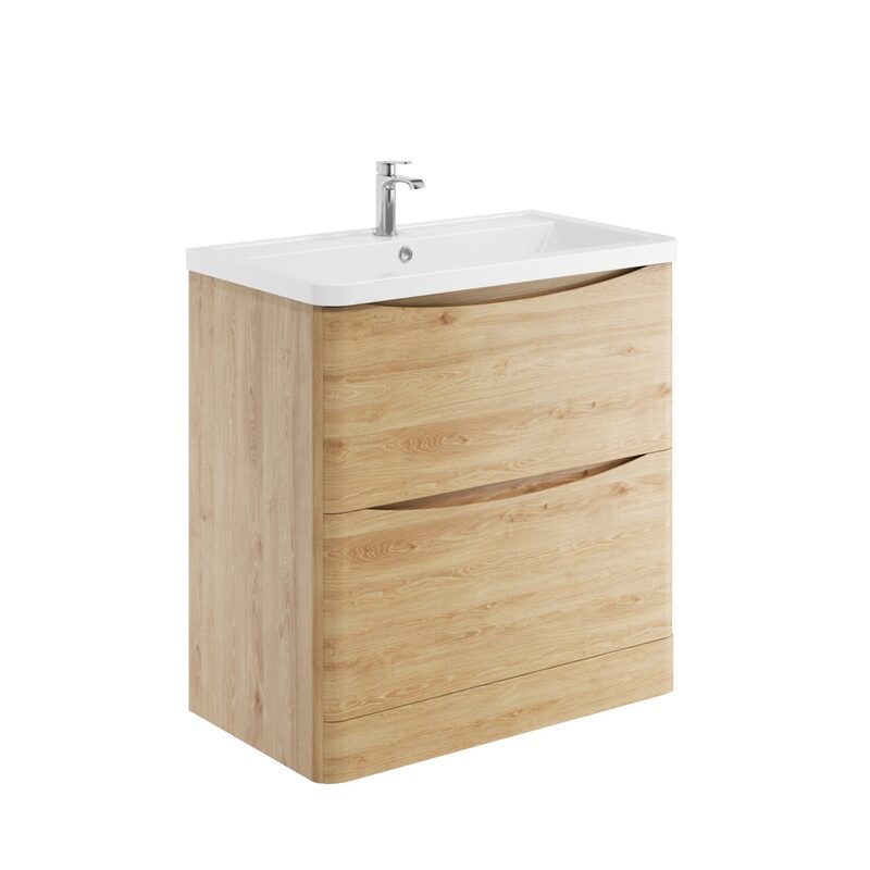 Scudo Bella Floor Mounted Basin Cabinet (4 sizes, 3 colours) - Brand New Bathrooms