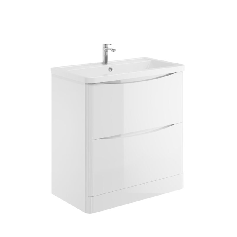 Scudo Bella Floor Mounted Basin Cabinet (4 sizes, 3 colours) - Brand New Bathrooms