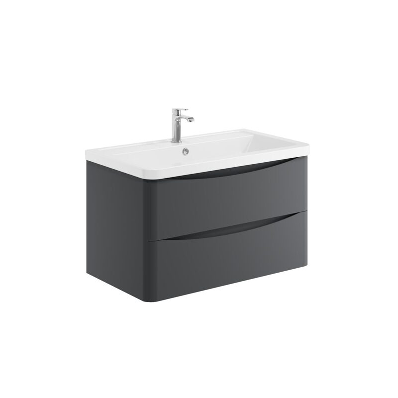 Scudo Bella Wall Mounted Basin Cabinet (3 sizes, 3 colours) CABINET ONLY - Brand New Bathrooms
