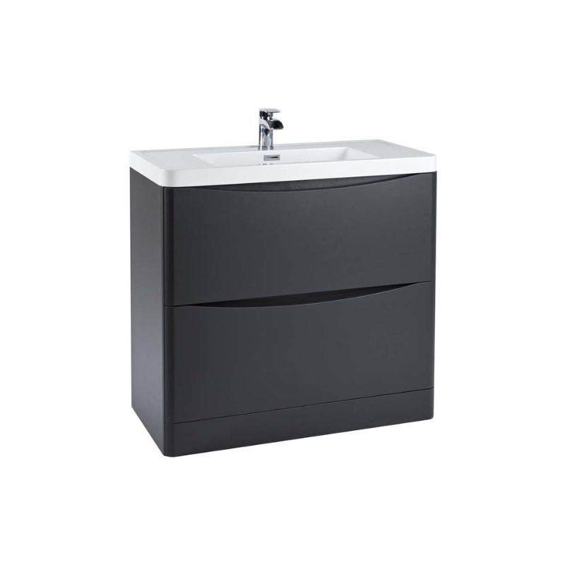 Scudo Bella Floor Mounted Basin Cabinet (4 sizes, 2 colours) - Brand New Bathrooms