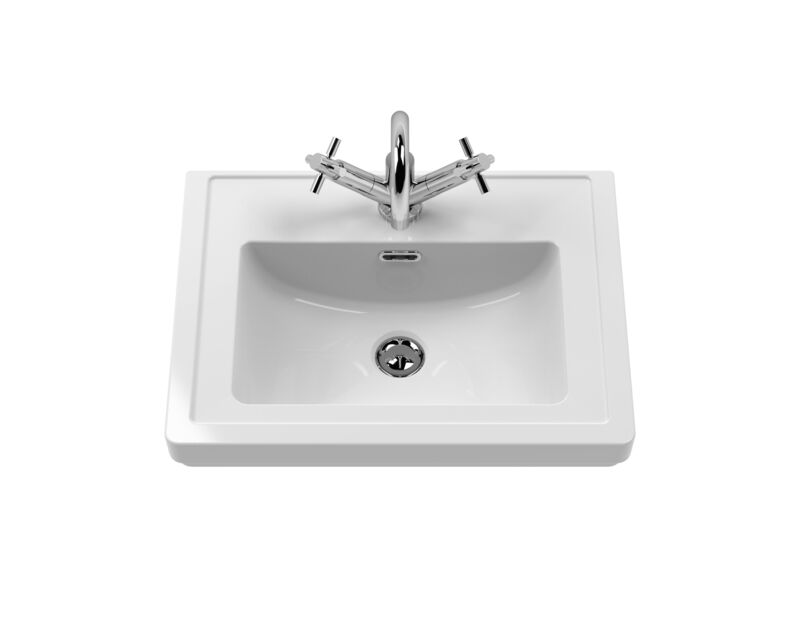 Hudson Reed Bexley 500mm Floor Standing Vanity Unit 1 Drawer With Basin (1 size, 1 colour) - Brand New Bathrooms