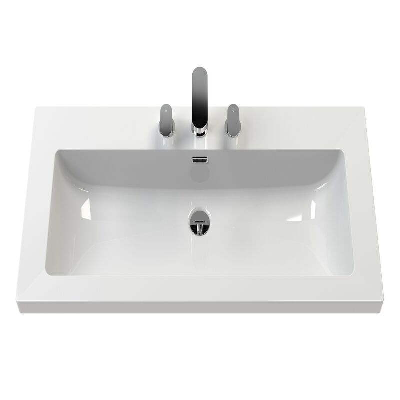 Hudson Reed Bexley 800mm Floor Standing 1 Drawer Vanity Unit with 3 Tap Hole Basin (1 size, 1 colour) - Brand New Bathrooms