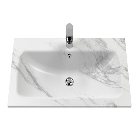 Bexley Floor Standing 1 Drawer Vanity & 1 Tap Hole Stone Basin, 800mm Fern Green (1 size, 1 colour) - Brand New Bathrooms