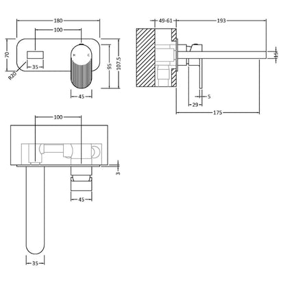 Nuie Cyprus Chrome Basin Mixer (Chrome) - Brand New Bathrooms