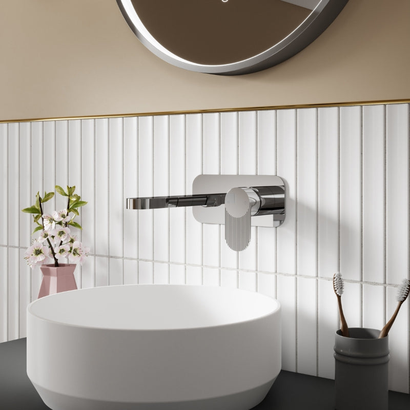 Nuie Cyprus Chrome Basin Mixer (Chrome) - Brand New Bathrooms