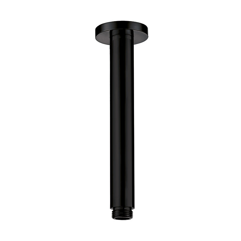 Scudo Mono Black Brassware Round Shower Ceiling Arm - Brand New Bathroom 