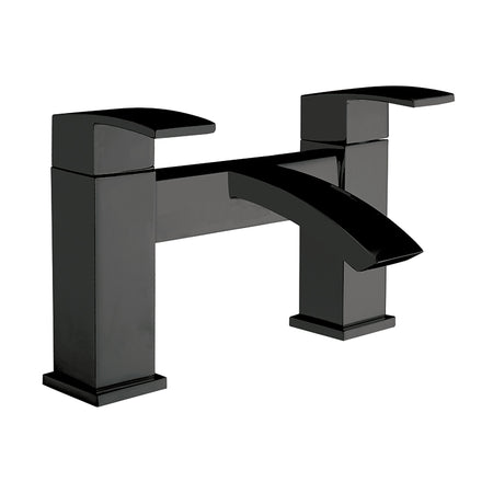 Scudo Matt Black Deck Mounted Bath Filler - Brand New Bathroom 
