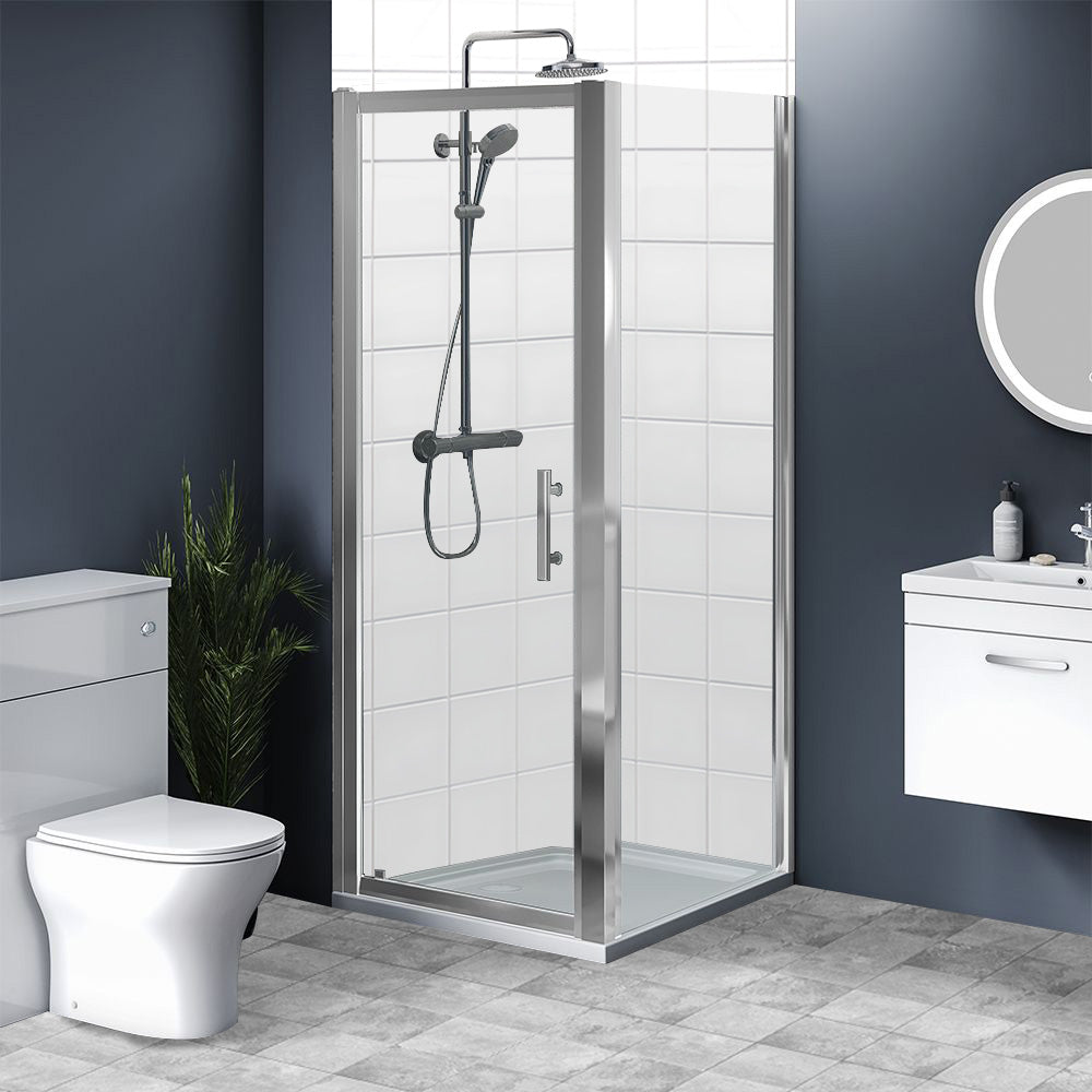Brand New Bathrooms 8mm Shower Side Panel (4 sizes, Chrome) - Brand New Bathrooms