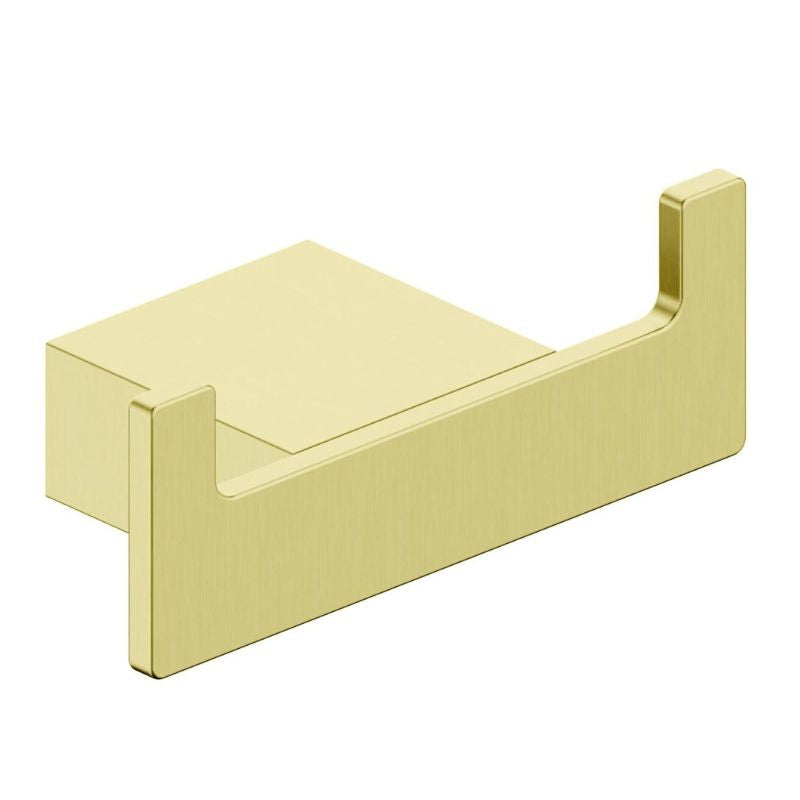 Scudo Roma Wall Mounted Brass Robe Hook (Brushed Brass) - Brand New Bathrooms