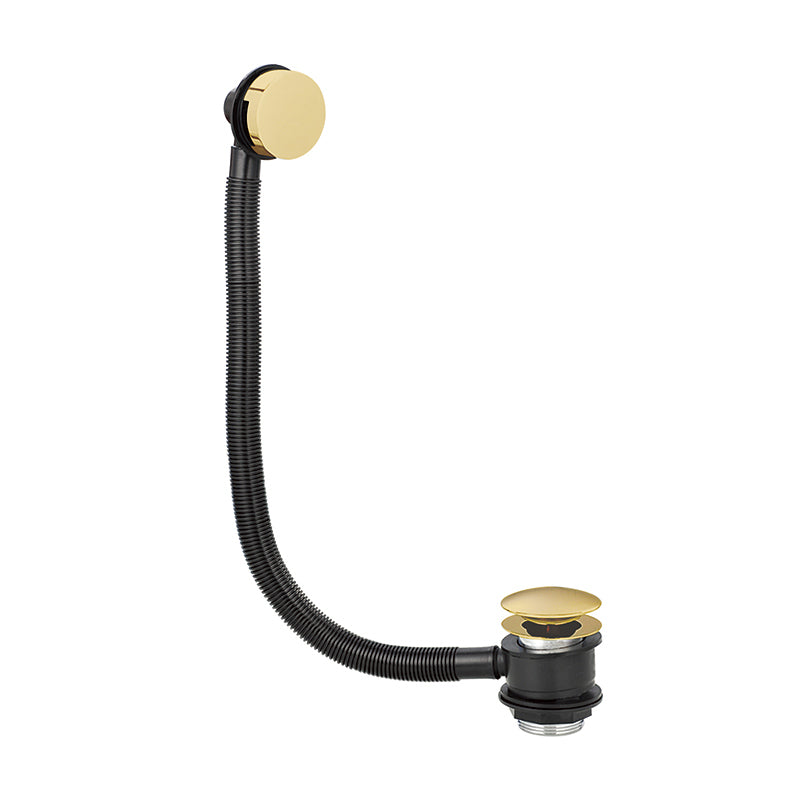 Scudo Brushed Brass Bath Waste - Brand New Bathrooms