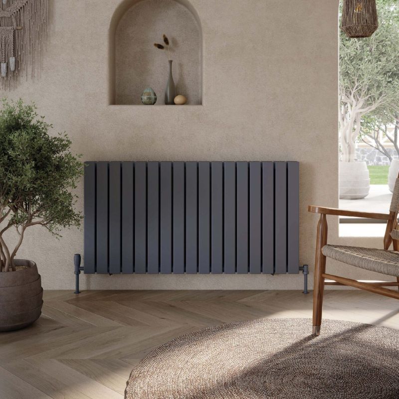 Scudo Bravo Horizontal Double Designer Radiator (6 Sizes & 2 Colours) - Brand New Bathrooms
