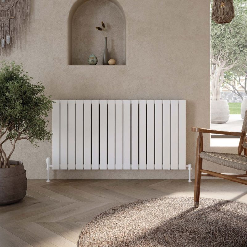 Scudo Bravo Horizontal Double Designer Radiator (6 Sizes & 2 Colours) - Brand New Bathrooms