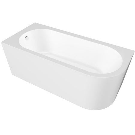 Nuie Curved Bath with Legs and Panel (1 Size, 2 Styles, White) - Brand New Bathrooms