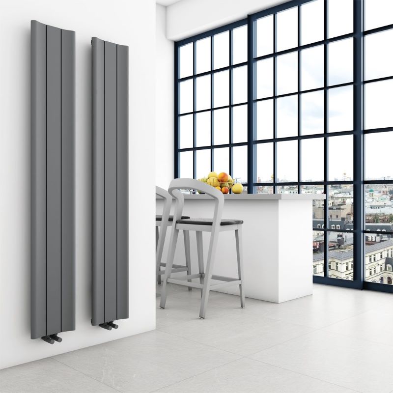 Carisa Burano Aluminium Bespoke Radiator (7 sizes, 2 colours) - Brand New Bathrooms