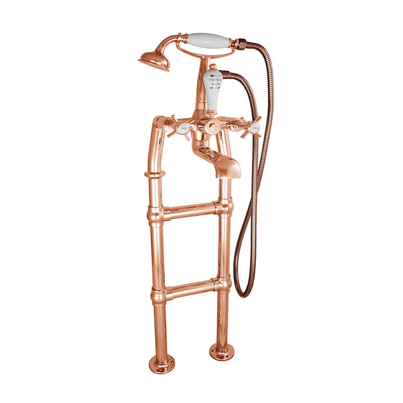 Hurlingham Freestanding Bath Mixer Taps with Tap Stand (2 sizes, 2 colours) - Brand New Bathrooms