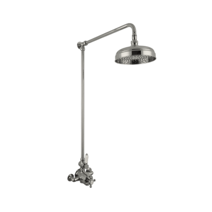 Hurlingham Milton Exposed Thermostatic Shower Mixer with 8" Rose (3 colours) - Brand New Bathrooms