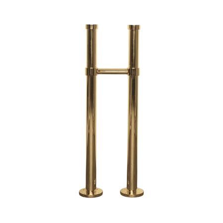 Hurlingham Milton Adjustable Solid Brass Floor Stand Pipes (1 size, 3 colours) - Brand New Bathrooms