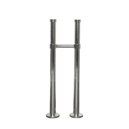Hurlingham Milton Adjustable Solid Brass Floor Stand Pipes (1 size, 3 colours) - Brand New Bathrooms