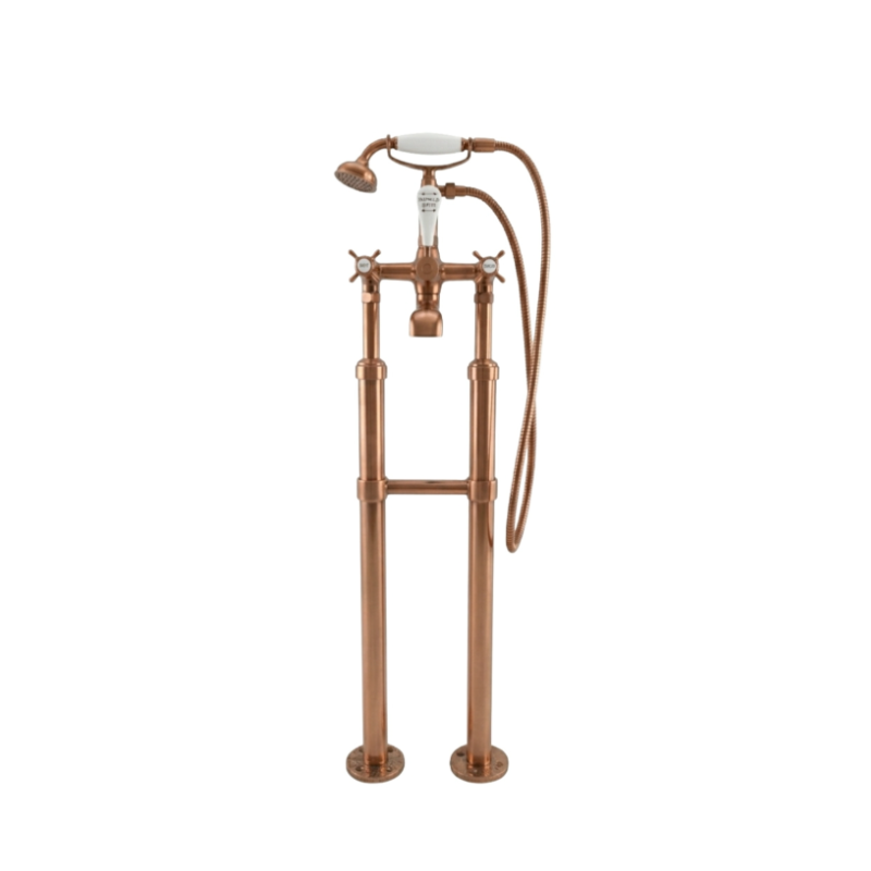 Hurlingham Milton Freestanding Bath and Shower Mixer Taps with Tap Stand & Support (1 size, 3 colours) - Brand New Bathrooms