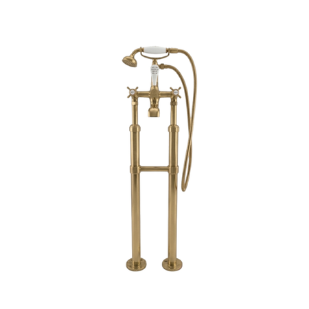 Hurlingham Milton Freestanding Bath and Shower Mixer Taps with Tap Stand & Support (1 size, 3 colours) - Brand New Bathrooms