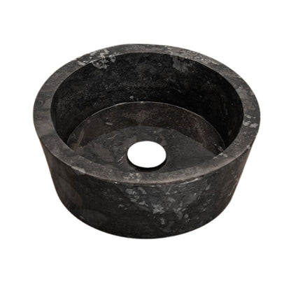 Loutro Lavabo Bali-B Round Marble Basin (1 size, Anthracite) - Brand New Bathrooms