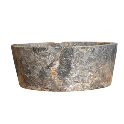 Loutro Lavabo Bali-T Round Marble Basin (1 size, Taupe) - Brand New Bathrooms