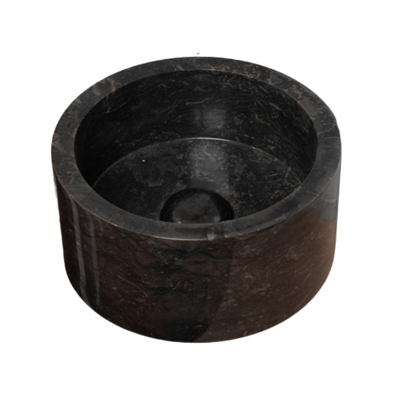 Loutro Lavabo Bali Mini-B Round Marble Basin (1 size, Anthracite) - Brand New Bathrooms