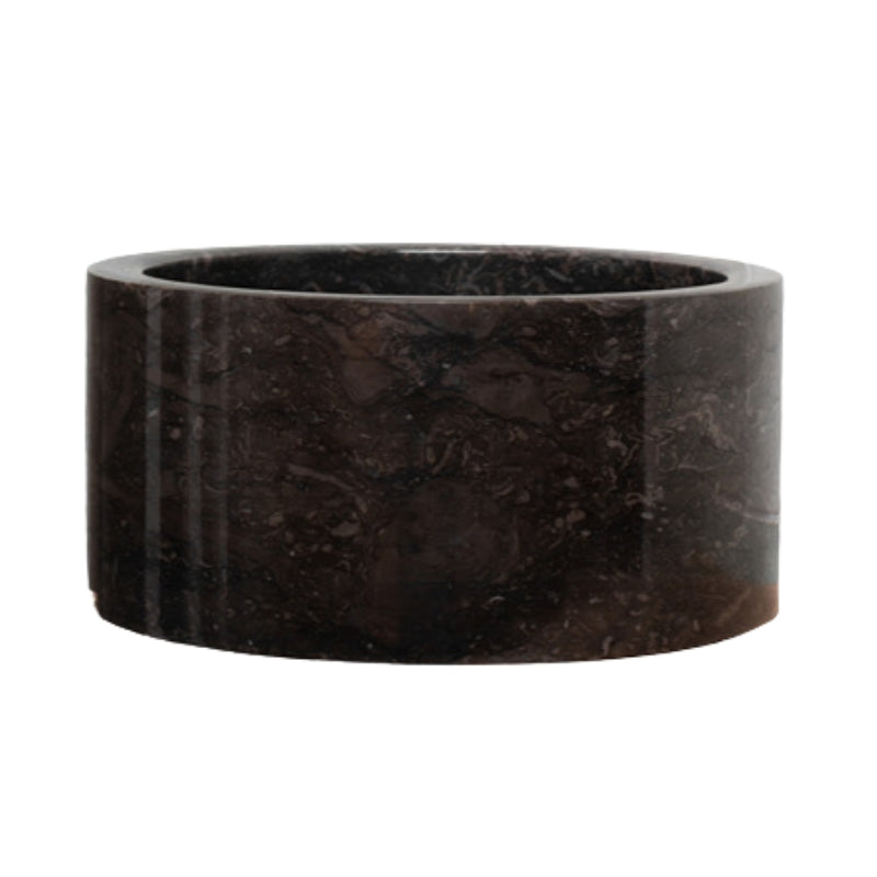Loutro Lavabo Bali Mini-B Round Marble Basin (1 size, Anthracite) - Brand New Bathrooms