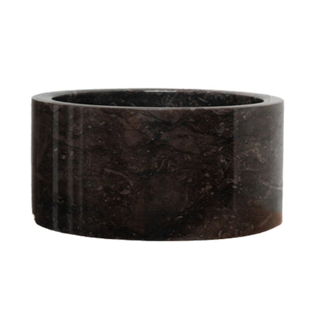 Loutro Lavabo Bali Mini-B Round Marble Basin (1 size, Anthracite) - Brand New Bathrooms