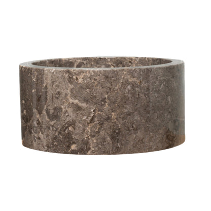 Loutro Lavabo Bali Mini-T Round Marble Basin (1 size, Taupe) - Brand New Bathrooms